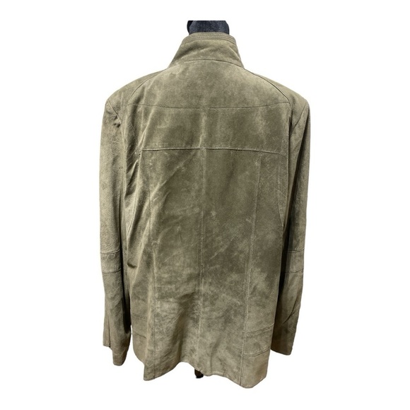 Alfani Genuine Leather Dark Olive Suede Jacket Size 2X
Fitted Dressy - Picture 3 of 10